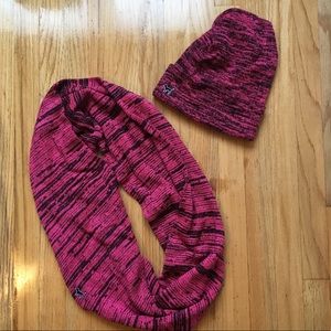 PINK hat and scarf set